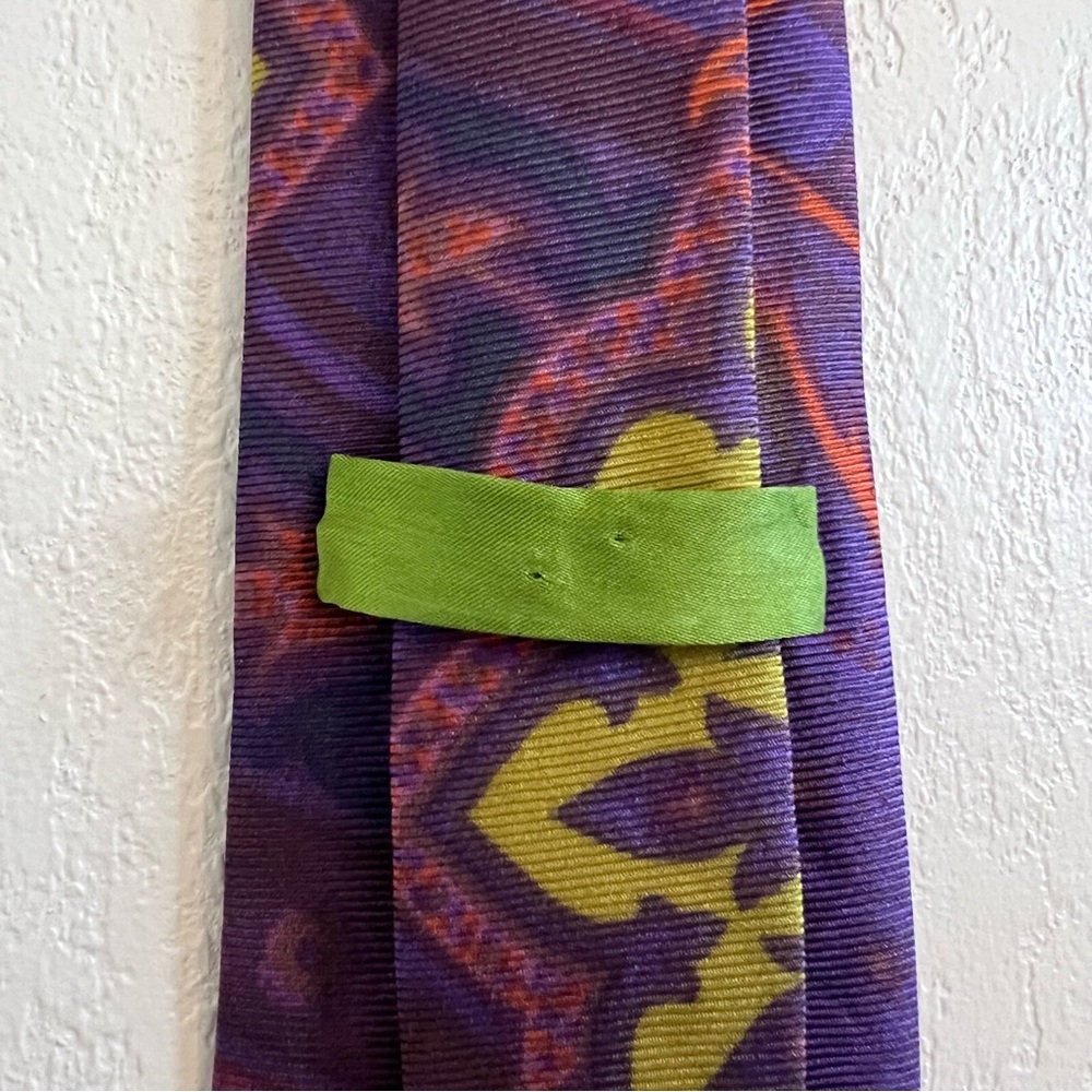 Etro Silk Neck Tie Multicolor Paisley Print - Picture 11 of 12